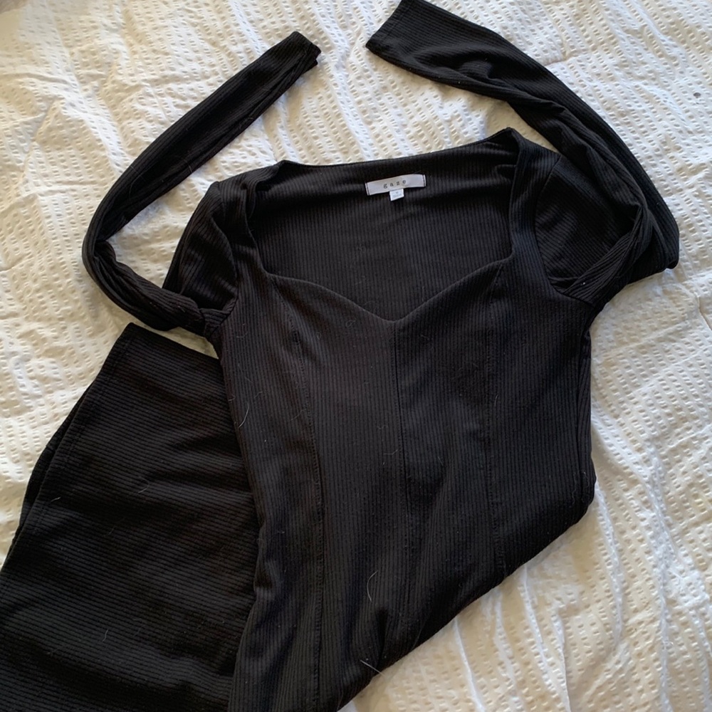 Black Long Sleeved Dress